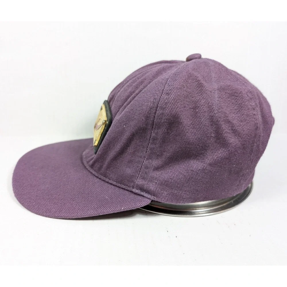 READ Vintage Nike Air Hat Purple Gold Metal‎ Emblem Strapback 90s